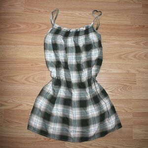 Green and White Plaid Cami